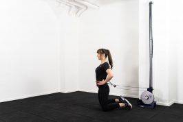 kPulley Kneeling Glute Thruster
