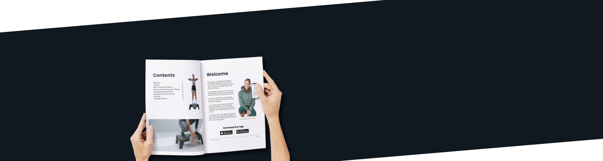 Open booklet